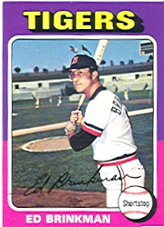 1975 Topps Mini Baseball Cards      439     Ed Brinkman